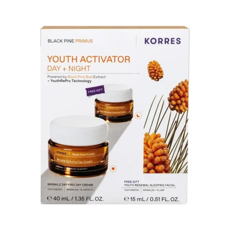 KORRES Black Pine Primus Wrinkle Defying Κρέμα Ημέρας (40ml) + Κρέμα Νύχτας (15ml) ΠΑΚΕΤΟ ΠΡΟΣΦΟΡΑΣ