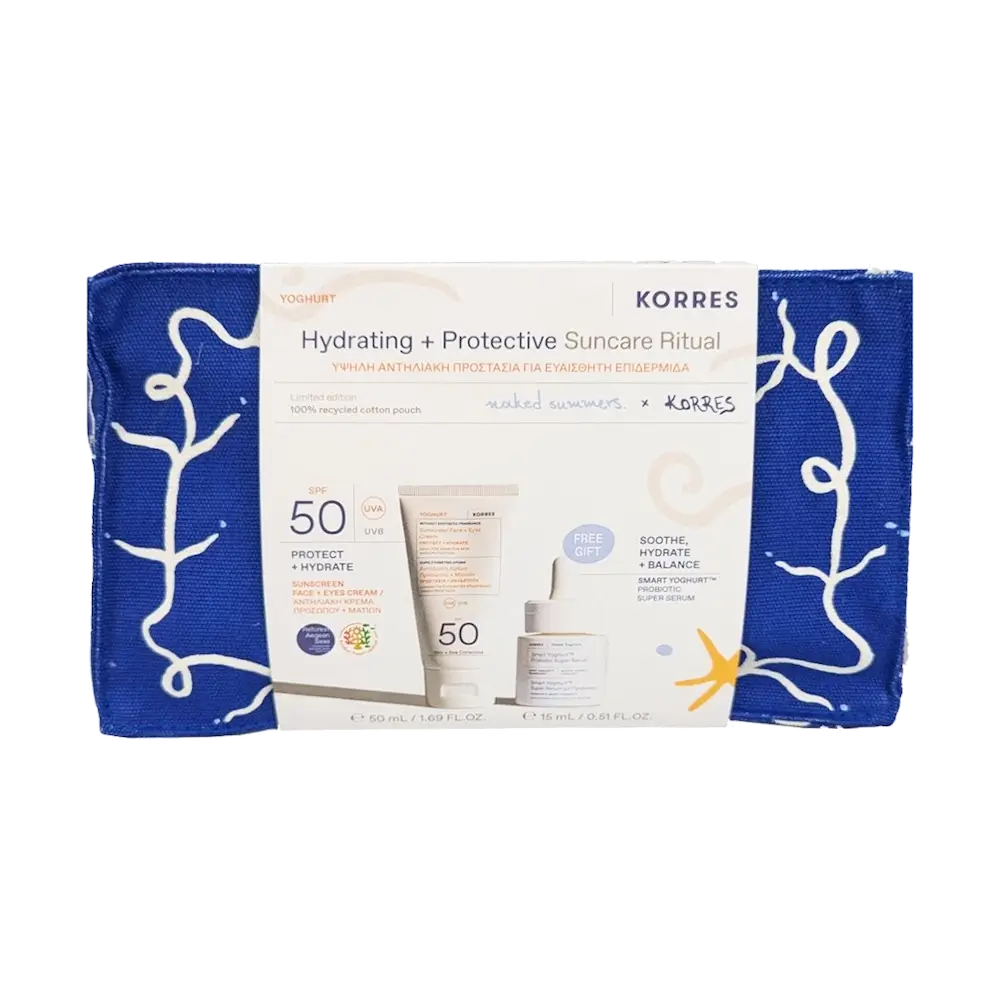KORRES Yoghurt Sunscreen Face-Eye Cream SPF50 με Γιαούρτι (50ml) + Smart Probiotic Super Serum (15ml) ΣΕ ΝΕΣΕΣΕΡ