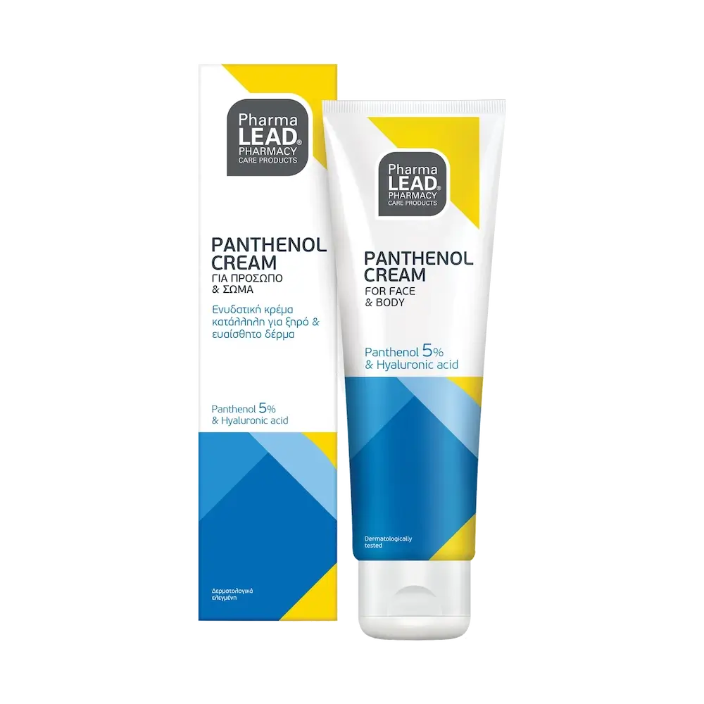 PHARMALEAD Panthenol Cream Ενυδατική Κρέμα με Πανθενόλη & Υαλουρονικό Οξύ - 100ml