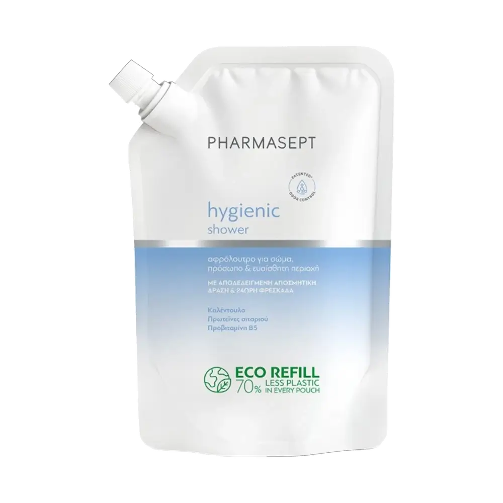 PHARMASEPT Hygienic Shower REFILL Ανταλλακτικό Αφρόλουτρο για Σώμα - Πρόσωπο - Ευαίσθητη Περιοχή - 900ml