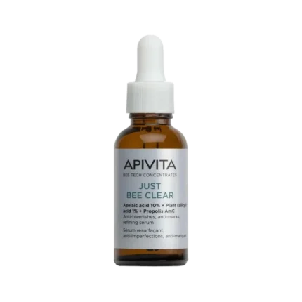 APIVITA Just Bee Clear Serum Ορός Λείανσης για Ατέλειες και Σημάδια Ακμής - 30ml