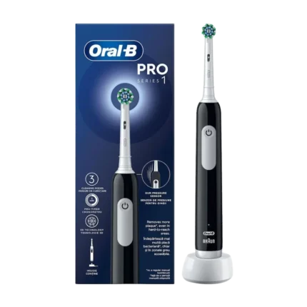 ORAL-B PRO1 Ηλεκτρική Οδοντόβουρτσα BLACK με Αισθητήρα Πίεσης - 1 τεμάχιο